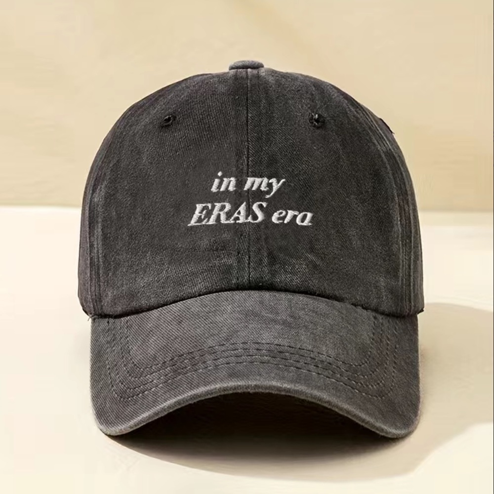 NEW Taylor Swift In My ERAS Era Embroidered Baseball Cap Dad Hat Vintage Black - Picture 1 of 7